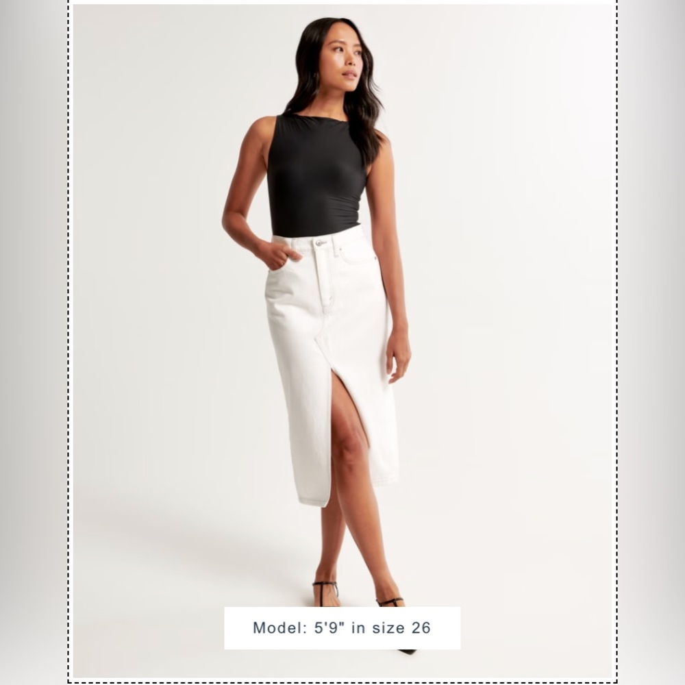 Abercrombie & Fitch High Rise Denim Skirt